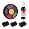MEICOLY6 Color Bruise Wheel for Special Effects 21oz Fake Blood Spray Blood Splatter Theatrical Halloween Liquid Blood for Clothes Face Body Paint with 3pcs Stipple Sponges