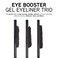 Physicians FormulaEye Booster Gel Black Eyeliner Set of 3 Shimmer Satin Matte WaterResistant Smudge Resistant Lasts All Day