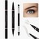 Eyebrow Pencil2in1 Waterproof Eyebrow Pen with 4 Tip Brow Pen and UltraPrecise Brow Pencilwith Dualended Eyebrow BrushEyebrow Makeup for Natural Looking EyebrowsDark Brown
