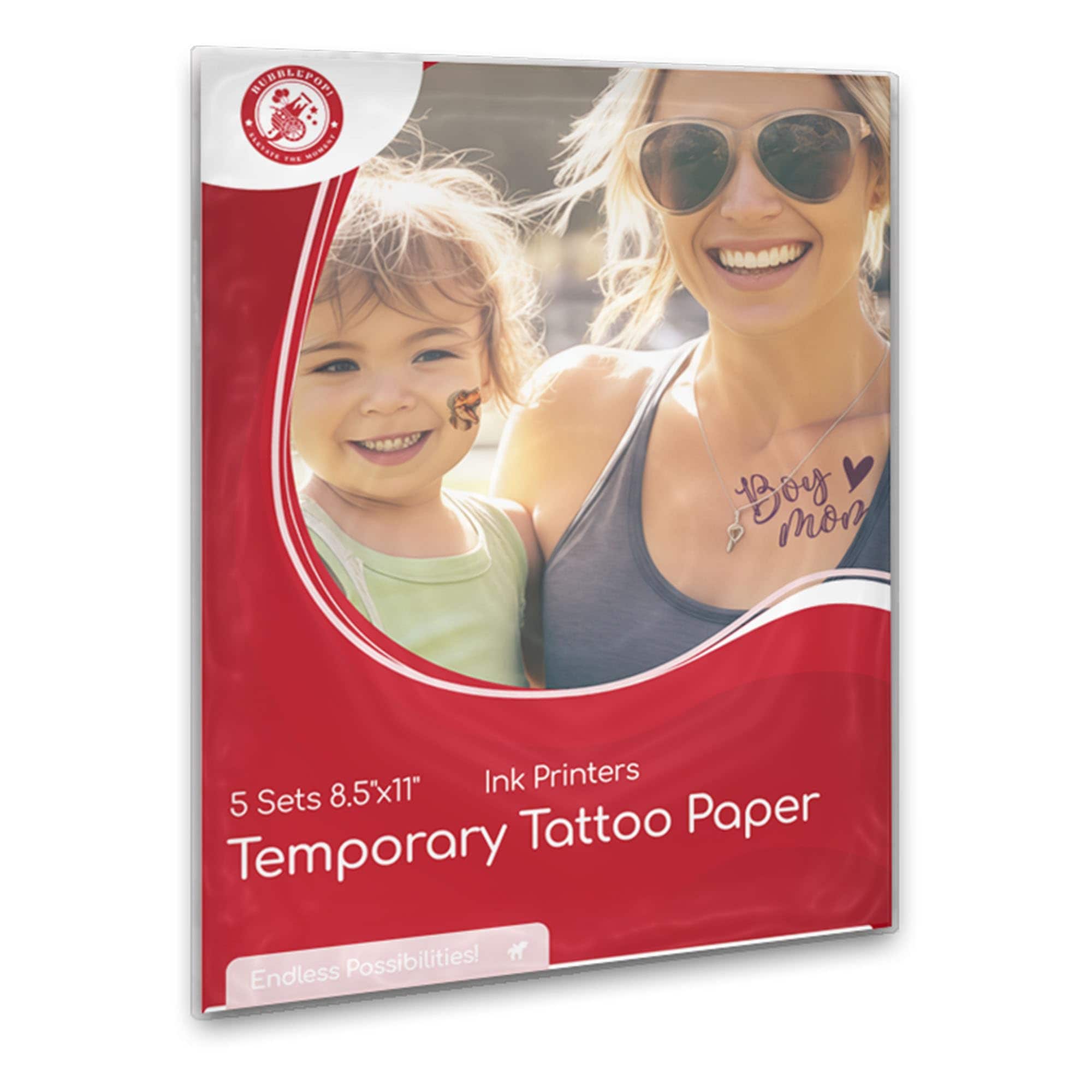 بابل بوب! Bubblepop! Temporary Tattoo Paper For Inkjet Printers