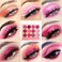 BEUSELFDELANCI Pink Eyeshadow Palette12 Colors Peach Matte  Shimmer High Pigmented Mini Makeup Eyeshadow PalletWarm Natural Blendable LongLasting Waterproof Small Pallets Eyeshadow