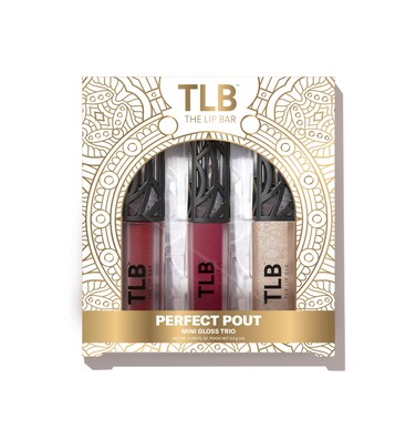 The Lip Bar Perfect Pout Mini Lip Trio with Rich Auntie  Bawse Lady Vegan Liquid Matte Lipstick  Trophy Wife NonSticky Lip Gloss 3Piece Gift Set