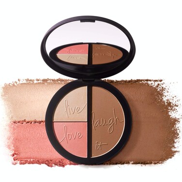It CosmeticsYour Most Beautiful You AntiAging Matte Radiance Luminizer  Brightening Blush Palette  With Hydrolyzed Collagen Silk Peptides