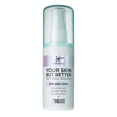 IT Cosmetics Your Skin But Better Makeup Setting Spray  Protects Makeup Controls Shine Provides Hydration  16Hour Hold  With Hyaluronic Acid Coconut Water  Aloe Vera