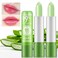 firstfly 2 Pack Aloe Vera Lipstick Long Lasting Nutritious Lip Balm Lips Moisturizer Magic Temperature Color Change Lip Gloss