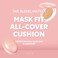 TIRTIR Mask Fit All Cover Pink Cushion Foundation  High Coverage Velvety Matte Finish Lightweight Flawless Corrects Redness Korean Cushion Pack of 1 063 oz 17C Porcelain
