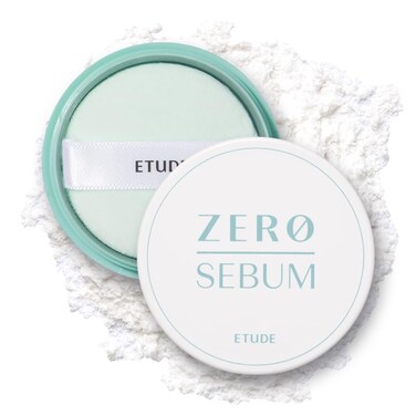 ETUDEZero Sebum Drying Powder 4g 23AD  Lightweight Oil Control No Sebum Loose Face Powder with 80 Mineral  Long Lasting for Setting or Foundation Makes Skin Downy