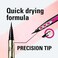 Heroine Makeby KISSME Prime Liquid Eyeliner Super Waterproof Ultra Fine Tip for Precise Eye Makeup Stay All Day Long 02 Brown Black