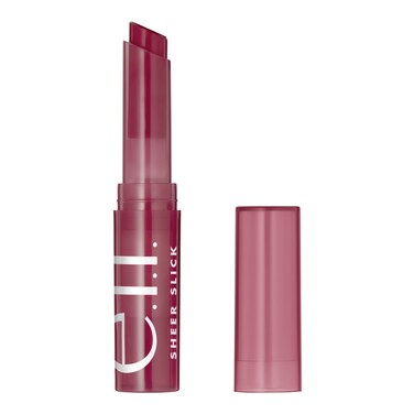 elf Sheer Slick Lipstick Hydrating Lipstick For Sheer Color With A Shiny Finish Infused With Vitamin E Vegan  Crueltyfree Black Cherry