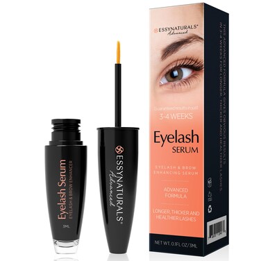 Essynaturals Premium Eyelash Growth Serum for Longer Fuller Thicker Lashes