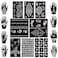 Koogel 18 Sheets Henna Tattoo Stencil Kit 97 PCS Temporary Glitter Airbrush Flower Tattoo Stencils for Women and Girls Arabian Realistic Tattoo Stickers for Face Paint Body Art