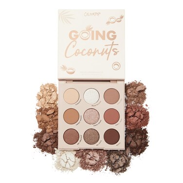 ColourPop Going Coconuts Eyeshadow Palette  CoolToned Neutral Eyeshadow Palette with UltraVelvety and Silky Finishes  HighPigment Eye Makeup with a LongWearing Formula 03 oz