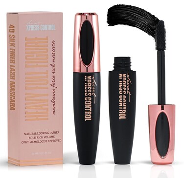 Secret Xpress Control 4D Silk Fiber Lash Mascara Lengthening and Thick Volume Long Lasting SmudgeProof All Day Full Long Thick SmudgeProof Eyelashes