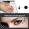 Doubleheaded Liquid Eyeliner Pen Stamp Super Slim Gel Felt Tip Waterproof Long Lasting Makeup ToolHeartMoonflowerStar Shape Stamp Pen 4 StylesSet