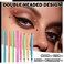 4PCS Liquid Eyeliner Stamps Set Winged Eyeliner Stencil PenWaterproof Long Lasting Eye Liners Stamp Eyeliner Pencil Tattoo Makeup Tools with HeartFlowerStarButterflyCone Shapes