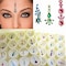 Bindi Box Long Multicolored Crystal Bindis  Bridal Forehead Tika temporary tattoo wedding face Jewels makeup Pack of 20 Bindis