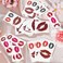 25 Sheets 65Pcs Red Lips Temporary Tattoo Stickers Selfadhesive Fake Red Lips Tattoos Waterproof Face Stickers for Adult Women Girls Face Body Halloweens Day Decorations