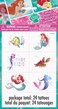 Unique Multicolor Disney The Little Mermaid Tattoos 24 Count  Transform Your Skin with Magical Longlasting Designs Perfect Party Favors for Mermaid Lovers