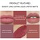 BONNIE CHOICE 6Pcs Nude Matte Liquid Lipstick Set Waterproof Long Lasting NonStick Cup Nude Lipstick 24 Hour Not Fade Matte Lipstick Professional Lip Gloss Makeup Christmas Gift Sets for Women