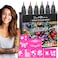 JimGloria Face Body Tattoo Pen Washable Skin Markers 6 Colors Painting Kit Tween Teen Girls Gifts Ideas 7 8 9 10 11 12 13 14 Years Old Teenage Trendy Stuff Fun Cool Birthday Makeup Paint Kids Adults