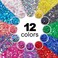 12 Pack  MultiColored Face  Body Glitter  Glue Included  Rainbow Chunky Glitter  Uses Include Festival Rave Makeup Face Body Nails Resin Arts  Crafts Resin Tumblers Bath Bombs
