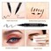 AVIERLL Winged Eyeliner Stamp2 Pens Smudge Proof Waterproof Long Lasting quick flick wingliner Vamp Style Wing Eye Liner Pen Black Left and Right