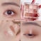 Peach Rose Gold Champagne Orange Eyeshadow Palette Women Christmas Gift 9 Color Glitter Matte Shimmer Blendable Eye Shadow Palettes Waterproof HighlyPigmented LongLasting Korean Makeup02 Peach