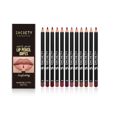 12 Colors Matte Lip Liner SetPremium Waterproof Smooth Lip PencilsLong Lasting Nude Liner Lipstick for Defining  Filling Lips