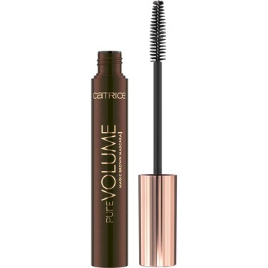 CatricePure Volume Magic Brown Mascara  Natural Buildable Long Lasting Volume  With Castor Oil  Vegan  Cruelty Free  Without Parabens  Microplastic Particles