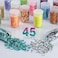 Holographic Chunky and Fine Glitter Mix 45 Colors Craft Glitter for Epoxy Resin Arts Iridescent Nail Glitter Cosmetic Eye Hair Face Body Glitter Glitter Flakes Sequins for Tumbler Festival Jewelry