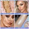 Highlighter Makeup PaletteHighlighter Palette Illuminator Powder Palette White Highlighter Baked Waterproof Long Lasting Brilliant Lighten Skin Color Face Contour Powder Makeup Highlighter