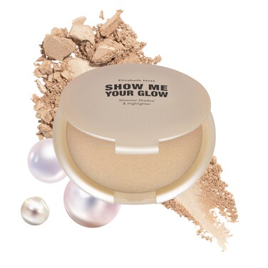 Elizabeth MottShow Me Your Glow Shimmer Shadow and Highlighter Makeup  Natural Face Glow Makeup  Cruelty Free and Paraben Free  Illuminating Pearl Highlight  Compact Powder Highlighter 10g