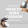 TIRTIR Mask Fit Aura Silver Cushion Foundation  Semiglow Finish Natural Coverage Moisturizing Lightweight Korean cushion foundation 17C Porcelain Full Size 063 Fl Oz