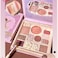 Embossed Eyeshadow 10 Colors Eyeshadow Palette Makeup Blush Highlighter All In One Disc MatteGlitter Eyeshadow Makeup High Pigmented Shades NaturingLooking Multifunctional Eyeshadow Palette