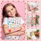 Partywind 960 PCS Individually Wrapped Tattoos for Kids Bulk Cute Temporary Tattoo Stickers for Birthday Party Supplies Favors Fake Tattoos for Kids Christmas Games 20 Sheets