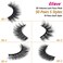 EliaceFalse Eyelashes Kit Cat Eye Mink Lashes 50 Pairs Super Value Pack with 5 Stylish Styles Volume 3D Faux Mink Lashes Curly  Full Fake Eyelashes for a Natural Look Eye Lashes Sets Pack