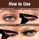 TailaiMeiEyeliner Stencils Matte PVC Material Smoky Eyeshadow Applicators Guide Template Tool
