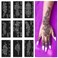 Henna Tattoo Stencils kitTemporary Tattoos Stencils Reusable Henna Tattoo kit for Hand Forearm Airbrush Tattooing Template Indian Temporary Tattoo Stickers