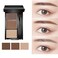 Eyebrow powder threecolor brow disc waterproof eyebrow powder eyebrow makeup kit eyebrow filler to shape natural eyebrows 02 Brown light brown skin tone