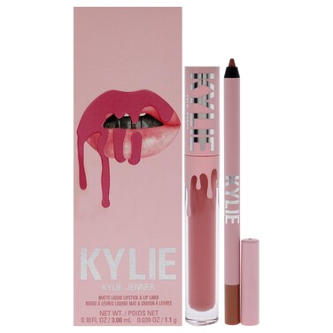 Kylie Cosmetics Matte Lip Kit  808 Kylie for Women  2 Pc 010oz Matte Liquid Lipstick 003oz Lip Liner