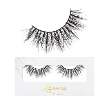 Lilly LashesGoddess in Lite Mink Lashes  Natural Looking Lashes  Wispy Lashes Mink  Fluffy Lashes  Strip Lashes  Bold Full Body False Eyelashes  Round Shape 15mm length Reusable Up to 15 Wears