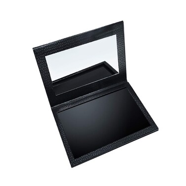 Allwon Magnetic Palette Empty Makeup Palette with Mirror for Eyeshadow Lipstick Blush Powder Black