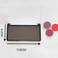2pcs Rectangular Mini Magnet Makeup Dispensing Plate Eyeshadow Blush Powder Storage Empty Palette with 10pcs metal Stickers
