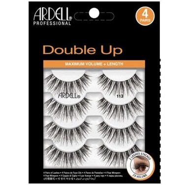 Ardell Double Up 113 Lashes Maximum Volume and Length 4 pairs 1pack