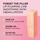 LAWLESS Forget the Filler LipPlumping LineSmoothing Satin Cream Lipstick  Platinum  Natural Ingredients Smooth and Hydrate Lips for a Plumper Fuller Look  37g