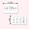 Lash Aftercare Extension Care Cards  50 Pack  Eyelash False 2 x 35 inches Symbols 23 Week Refill Instructions Minimalist Gold foil Appearance Pink White and Black How to Care for Your Extensions