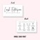 Lash Aftercare Extension Care Cards  50 Pack  Eyelash False 2 x 35 inches Symbols 23 Week Refill Instructions Minimalist Gold foil Appearance Pink White and Black How to Care for Your Extensions