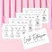 Lash Aftercare Extension Care Cards  50 Pack  Eyelash False 2 x 35 inches Symbols 23 Week Refill Instructions Minimalist Gold foil Appearance Pink White and Black How to Care for Your Extensions