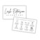 Lash Aftercare Extension Care Cards  50 Pack  Eyelash False 2 x 35 inches Symbols 23 Week Refill Instructions Minimalist Gold foil Appearance Pink White and Black How to Care for Your Extensions