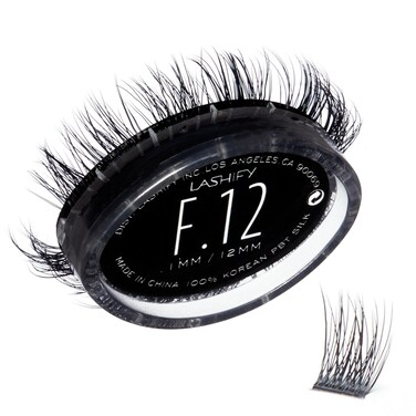 Lashify Fluffy 12mm Gossamer Eyelash Extensions Refill Black Easy DIY False Lashes To Add Fullness and Dimension